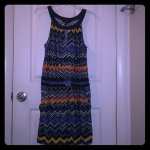 BCBG MaxAzria Chevron Print Dress